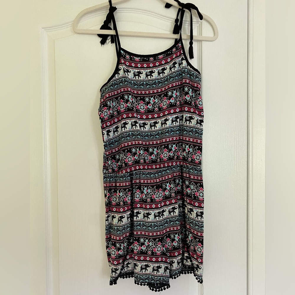 Justice pattered romper one piece